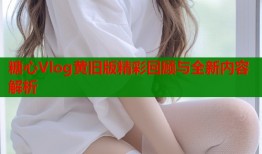 糖心Vlog黄旧版精彩回顾与全新内容解析