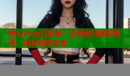 糖心vlog日历表：记录每日精彩瞬间，轻松规划生活