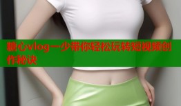 糖心vlog一少带你轻松玩转短视频创作秘诀