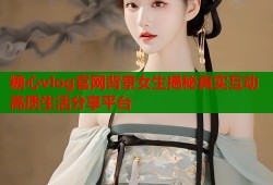 糖心vlog官网背景女生揭秘真实互动高质生活分享平台