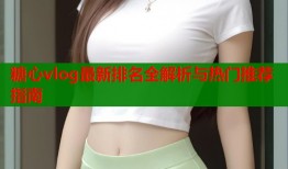 糖心vlog最新排名全解析与热门推荐指南