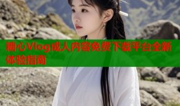 糖心Vlog成人内容免费下载平台全新体验指南