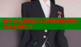 糖心vlog黄旧版入口详细位置及使用方法全解析(1)