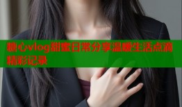 糖心vlog甜蜜日常分享温暖生活点滴精彩记录