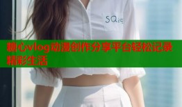 糖心vlog动漫创作分享平台轻松记录精彩生活