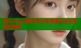 糖心vlog司雨日常分享温暖生活点滴精彩瞬间