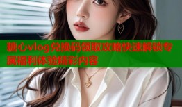 糖心vlog兑换码领取攻略快速解锁专属福利体验精彩内容