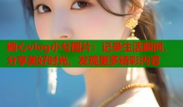 糖心vlog小兮图片：记录生活瞬间，分享美好时光，发现更多精彩内容