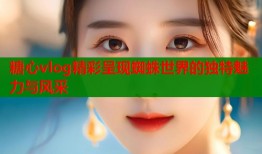 糖心vlog精彩呈现蜘蛛世界的独特魅力与风采