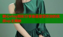 糖心vlog精彩分享谁是最受欢迎的优质up主揭秘