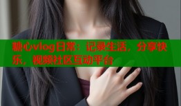 糖心vlog日常：记录生活，分享快乐，视频社区互动平台