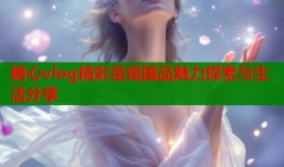 糖心vlog精彩呈现国品魅力探索与生活分享