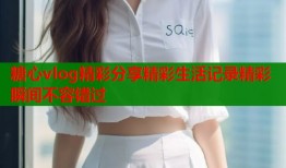 糖心vlog精彩分享精彩生活记录精彩瞬间不容错过