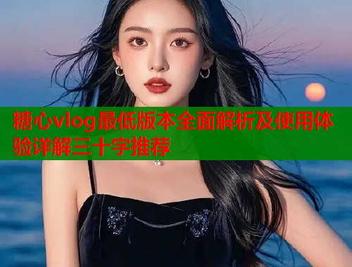 糖心vlog最低版本全面解析及使用体验详解三十字推荐